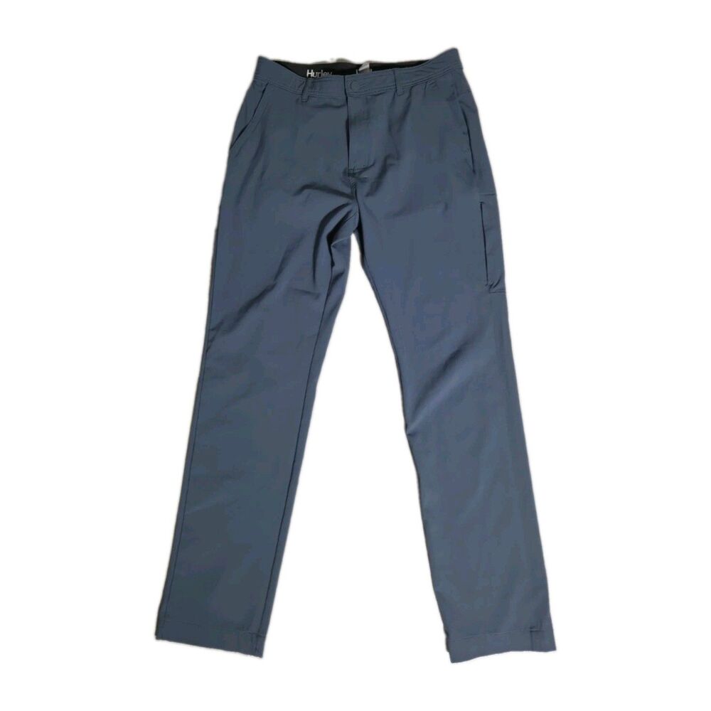 Hurley Men’s Blue Gray Stretch Performance Pants Straight Leg 32x34 EUC